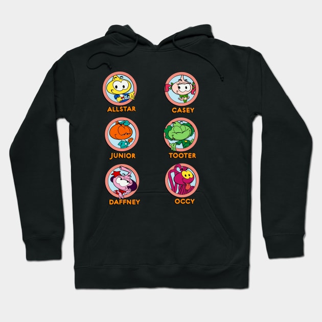 Underwater Joyride Celebrate the Lively Energy and Adventuresome Spirit of Snorks Characters on a Tee Hoodie by Frozen Jack monster